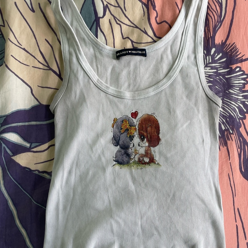 Brandy Melville white cropped tank, one size fits all.